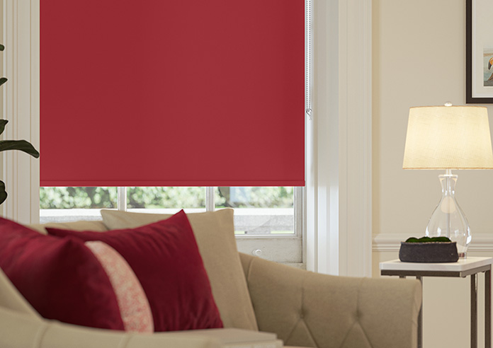 Palermo (Blackout), Crimson - Roller Blind - Image 5